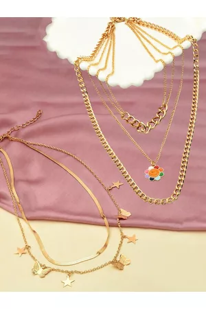 Ami Gold-Toned Set of 2 Layered Chain