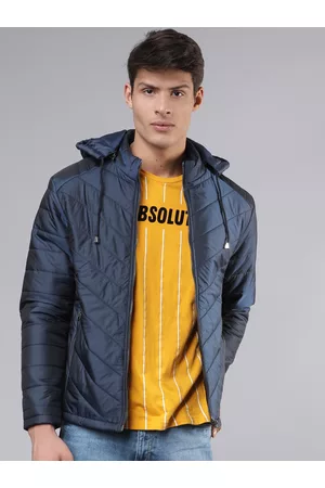 LocoMotive Men Solid Padded Jacket