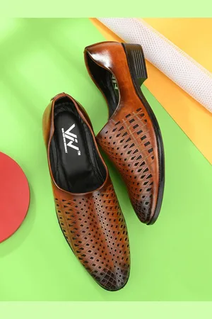 Viv Men Tan Textured Loafers