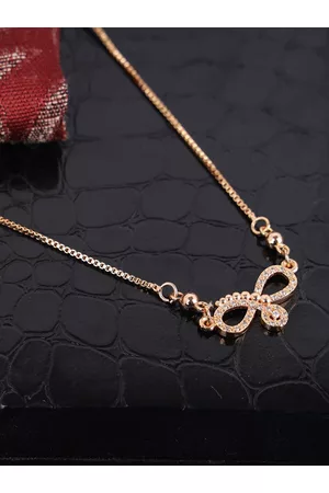 ANIKAS CREATION Gold-Plated AD-Studded Handcrafted Necklace