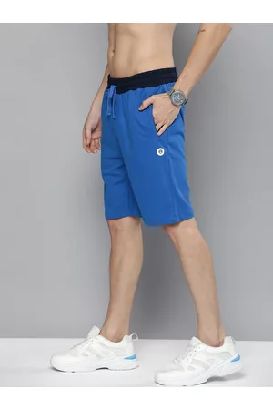 Flying Machine Men Blue Slim Fit Regular Shorts