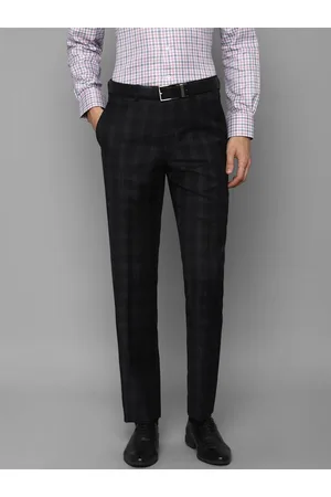 Slim Fit B-91 Formal Black Check Trouser - Bolly