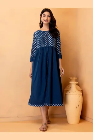 Jaipur Hand Block Cotton Print Dress
