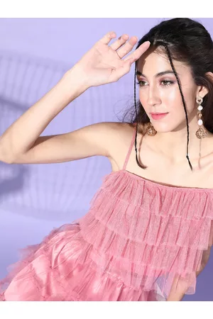 Antheaa Women Preety Pink Sleek Top