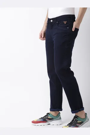 HARVARD Men Blue Slim Tapered Fit Mid-Rise Clean Look Stretchable Jeans