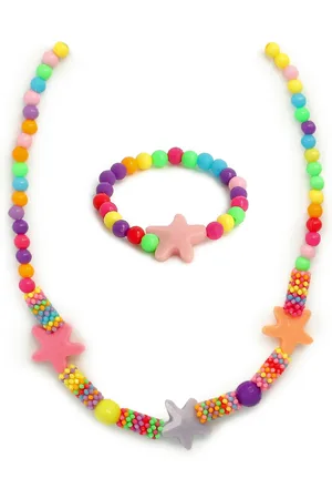 EL REGALO Girls Pink & Red Jewellery Set