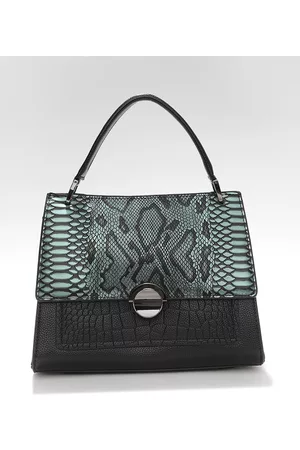 Campus Sutra Multicoloured Animal Textured PU Oversized Shopper Handheld Bag with Cut Work
