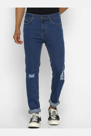 Forever 21 Men Blue Regular Fit Jeans