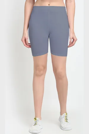 Jinfo Women Grey Cycling Sports Shorts