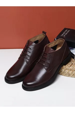 Teakwood Leathers Men Solid Leather Formal Derbys