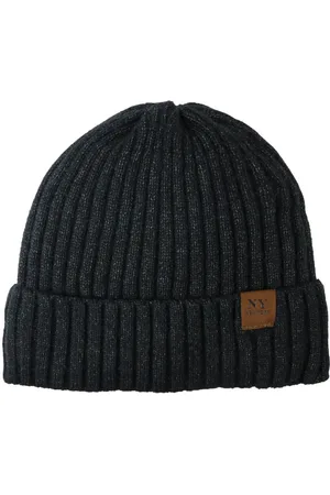 iSWEVEN Unisex Charcoal Grey Woolen Beanie