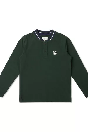 Pepe Jeans Boys Green Polo Collar T-shirt