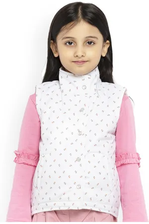 UNDER FOURTEEN ONLY Girls White Padded Jacket