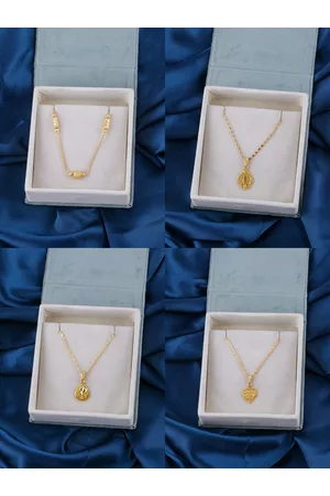 Brandsoon Set of 4 Gold-Toned Brass Gold-Plated Chain