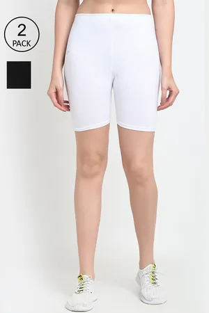 Jinfo Women Pack Of 2 Cycling Sports Cotton Shorts