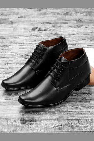 Kraasa Men Black Solid Derbys Formal Shoes