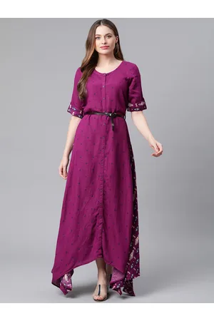 Rangriti Women Purple Maxi Dress