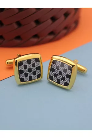 Kavove Black & White Square Cufflink