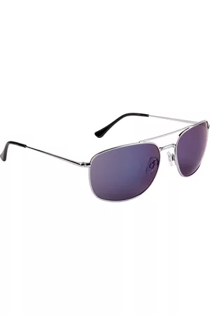Xpres Unisex Purple Lens & Silver-Toned Square Sunglasses with UV Protected Lens