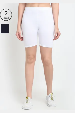 Jinfo Women Pack Of 2 Cycling Sports Cotton Shorts