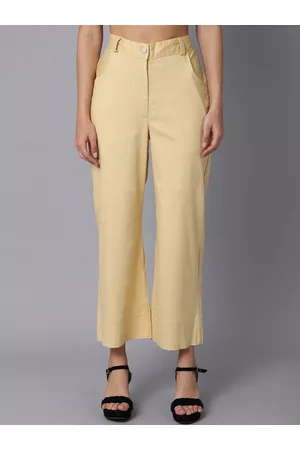 Buy online Blue Georgette Trousers from bottom wear for Women by Addicted  Attire for ₹399 at 73% off | 2024 Limeroad.com