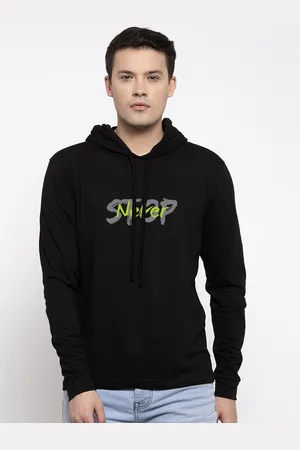 Friskers Men Black Typography Printed T-shirt