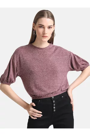 Kazo Women Purple Blouson Top