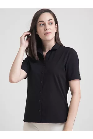 FableStreet Women Black Casual Shirt