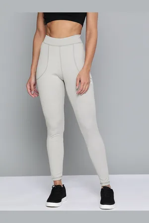 Slazenger Women Grey Sports Rapid-Dry Sports Tights
