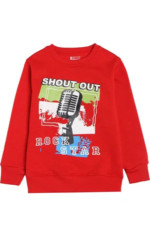 PROTEENS Boys Red Printed Sweatshirt