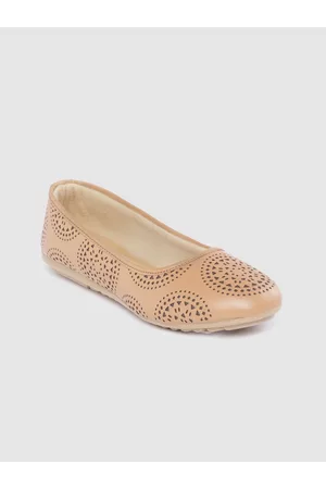 SHEZONE Women Laser Cut Ballerinas