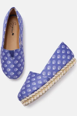 Sangria Girls Purple Printed Ethnic Ballerinas Flats