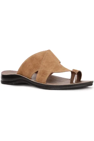 Bata Men Brown Solid Comfort Sandals