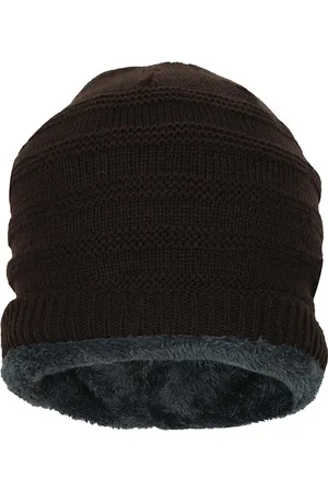 FabSeasons Unisex Brown & Green Beanie