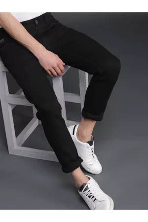 WROGN Men Black Skinny Fit Mid-Rise Clean Look Stretchable Jeans