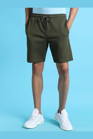 Campus Men Olive Green Outdoor Sports Shorts