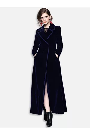 JC Collection Women Navy Blue Solid Longline Open Front Jacket