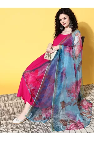 InWeave Women Solid Viscose Rayon Spaghetti Straps Kurta Set