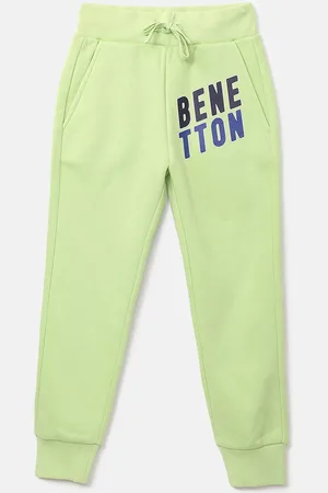 Benetton Boys Logo Printed Cotton Joggers