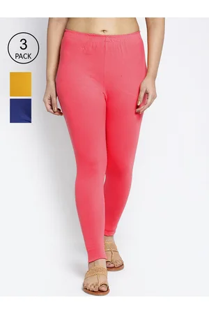Jinfo Women Pack Of 3 Solid Cotton Ankle Length Leggings