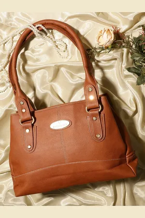 FOSTELO Women Tan PU Structured Shoulder Bag
