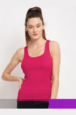 Friskers Women Pack of 2 Pink & Purple Tank Top