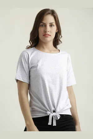 Miss Chase Women Grey Solid Top
