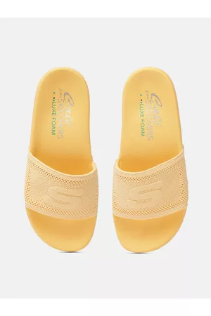 Skechers Women Yellow POP UPS - UNDISTURBED Sliders