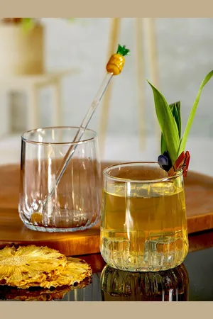 Pasabahce Set Of 6 Transparent Solid Glass Tumblers ???????310ml each