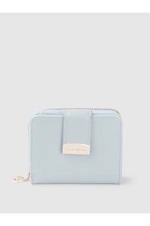 Lino Perros Women Blue Solid Two Fold Wallet