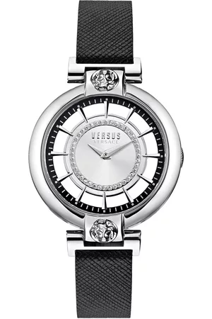 Versus Women Silver-Toned Analogue Leather Watch VSP1H0121
