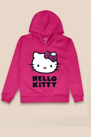Kidsville Hello Kitty Printed Hoodie For Kids Girls