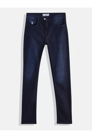 Ralph Lauren Girls Blue Slim Fit Light Fade Stretchable Jeans