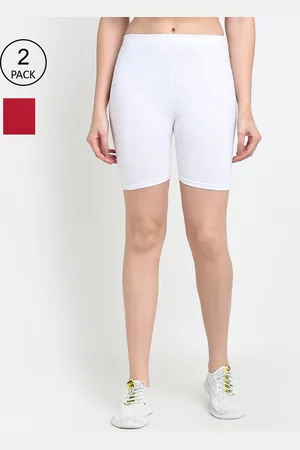 Jinfo Women Pack Of 2 Cycling Sports Cotton Shorts